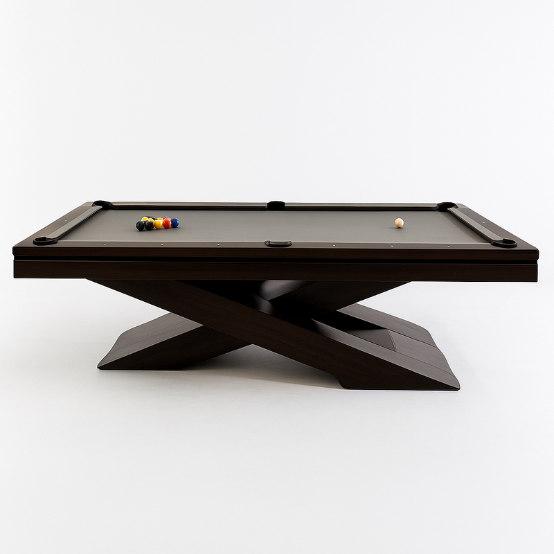 Meridian Atelier X-Frame 8-Foot Designer Pool Table
